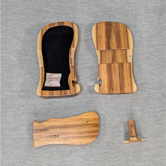 Carver Dan's Handmade Wood Angel Puzzle Jewelry Trinket Box Made in Vietnam - Picture 9 of 13